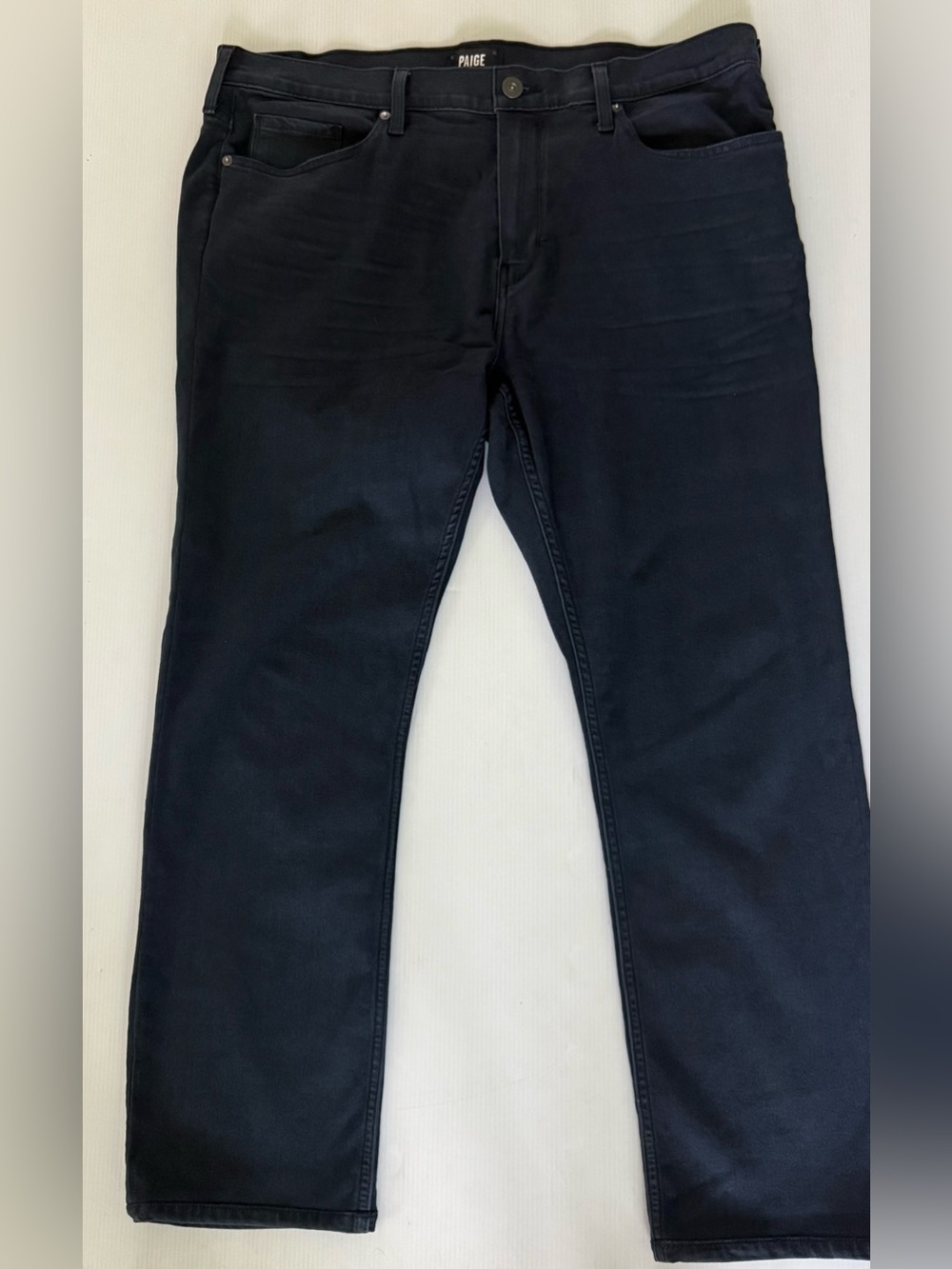 Paige Mens Federal Jeans Size 38x30  Slim Straight‎ Leg Denim Trousers Dark Blue